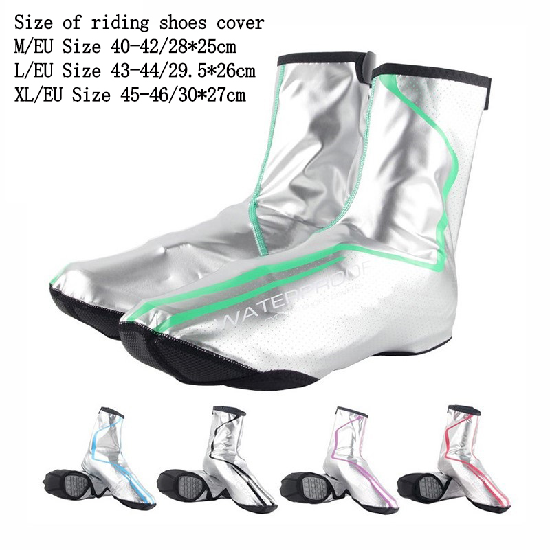 Waterproof Cycling Commute - 防水サイクリングシューズカバー、男女兼用、PU素材、自転車用オーバーシューズ、冬用、通勤・通学用、自転車シューズ保護用。