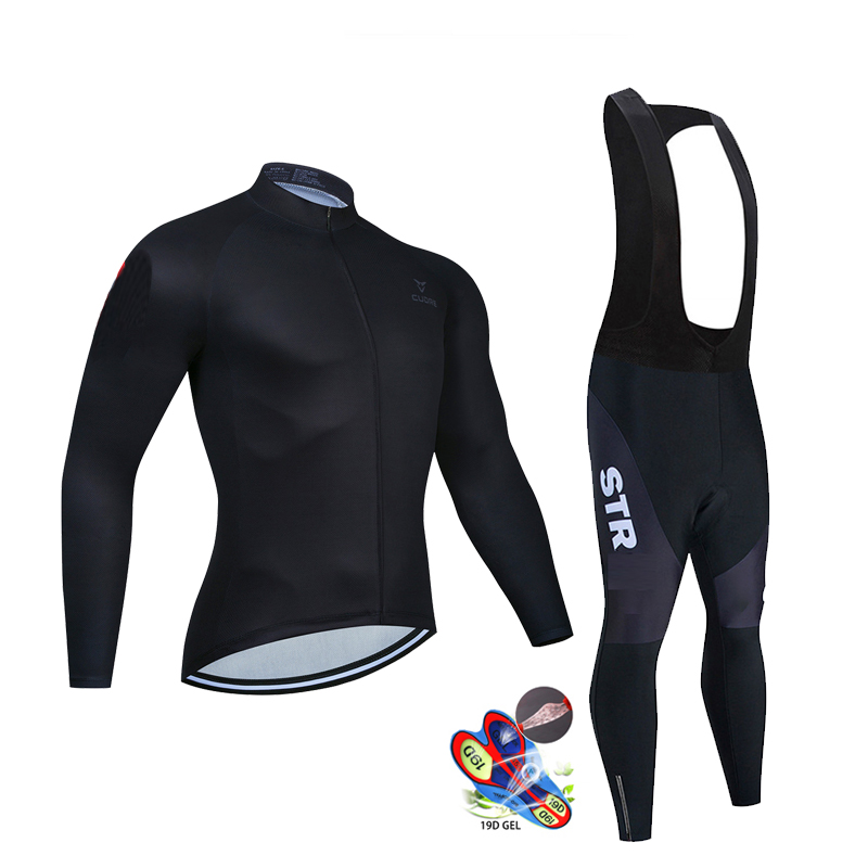 Cycling Commuter Clothing - メンズ長袖サイクリングジャージ,スポーツウェア,通気性,スポーティ,ブラック,2022