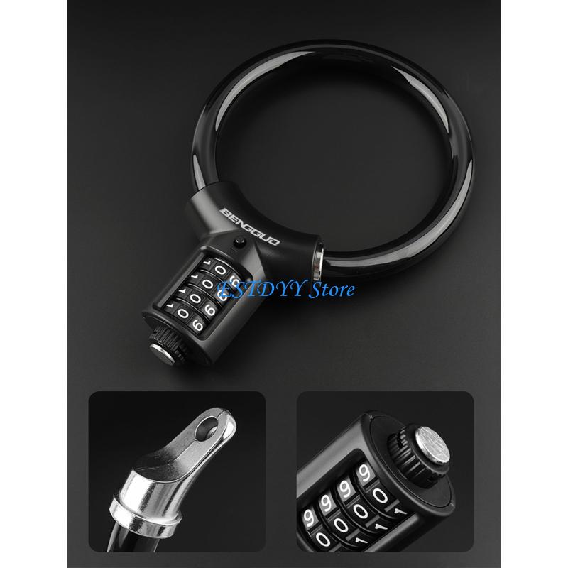 Cable Lock Flexible - G6DE 荷物やアイテムを固定するための持ち運びやすいポータブルコンビネーションロック