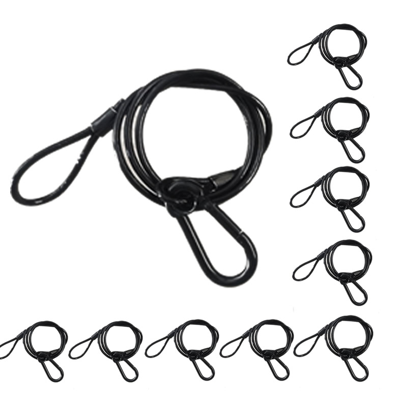 Cable Lock Flexible - 10 ピース/ロット黒 3 ミリメートル * 70