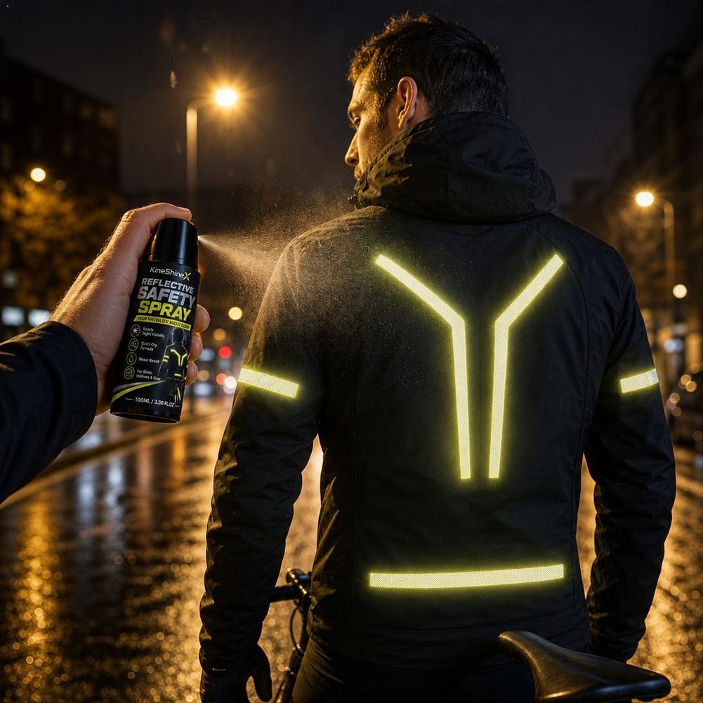 Commute Cycling Helmet - 夜間反射安全スプレー高視認性コーティング塗料、サイクリング、ランニング、バックパック、ヘルメット、衣類、夜間通勤用ギア