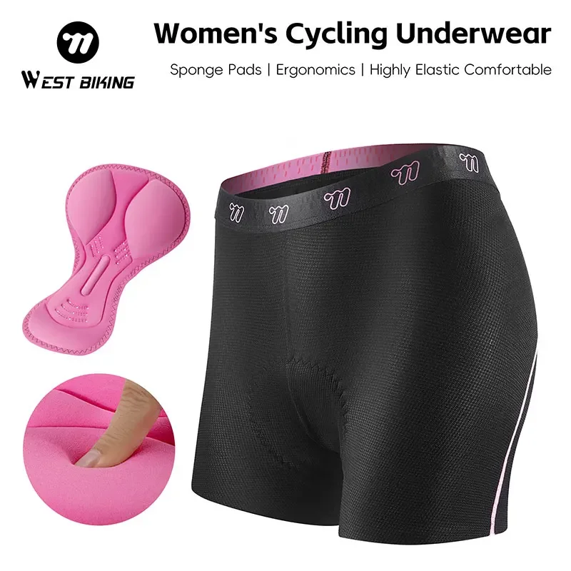 Cycling Shorts For Commute - WEST BIKING レディース サイクリング用インナー パッド付き 衝撃吸収