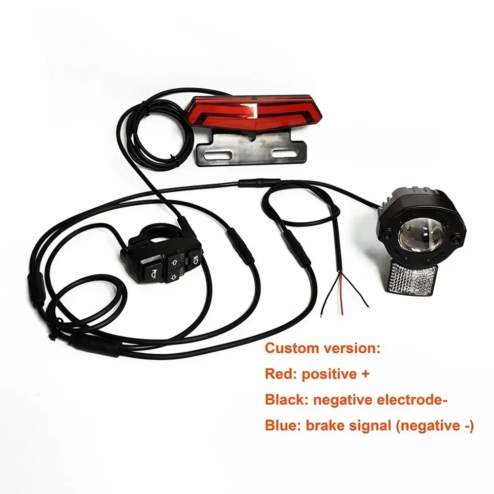 電動自転車ヘッドライトテールライトセット防水ライン電動自転車 - Bike Light Front Rear のレビューと価格