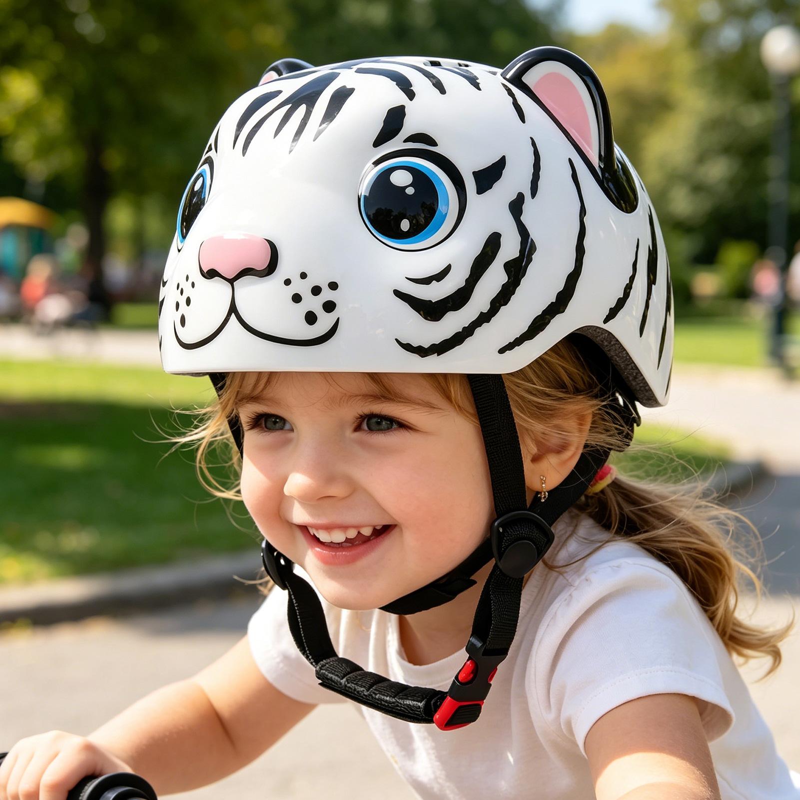子供用ヘルメット タイガーパターン 調節可能なスクーターヘル - Commute Cycling Helmet のレビューと価格