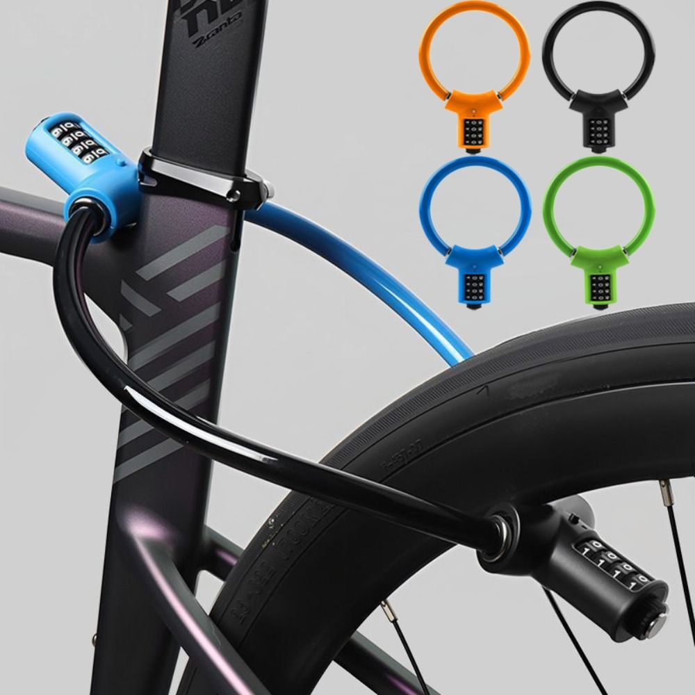 フレキシブルな4桁ダイヤル式自転車ケーブルロック スチールケ - Cable Lock Flexible のレビューと価格