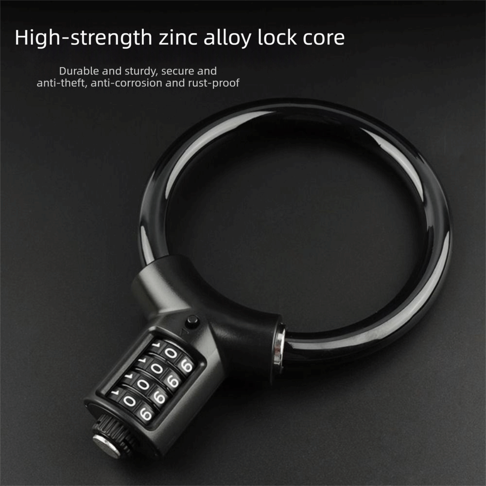 フレキシブルな4桁ダイヤル式自転車ケーブルロック スチールケ - Cable Lock Flexible のレビューと価格
