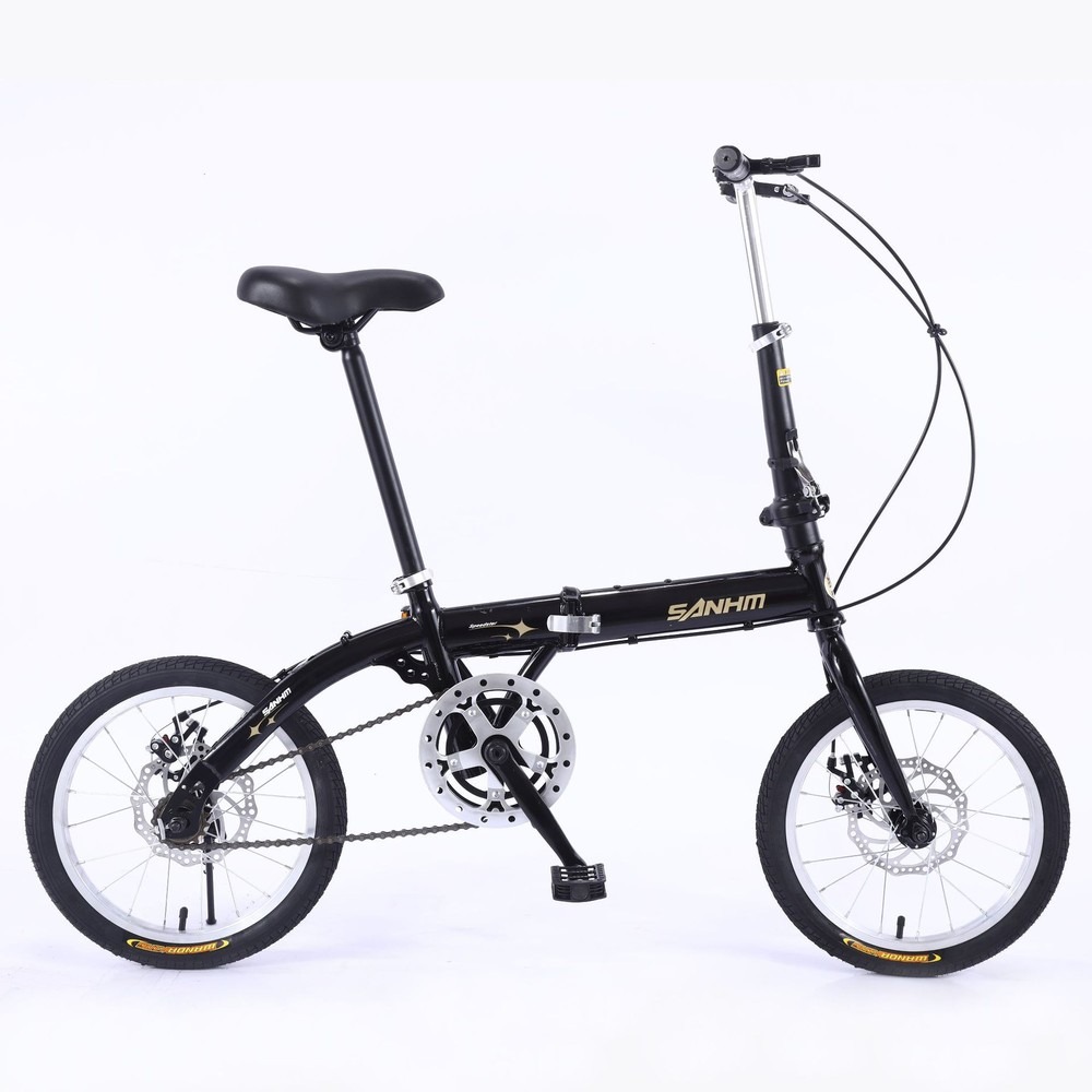 大人用16インチシングルスピード折りたたみ自転車、ディスクブ - Commuter Biking のレビューと価格