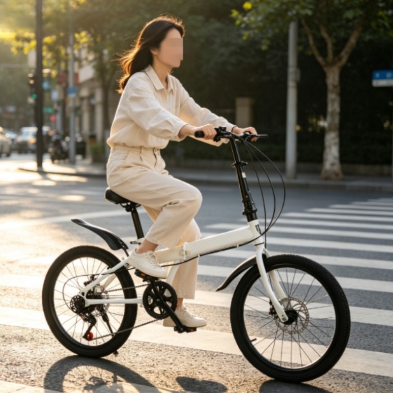 折りたたみ自転車 20 インチ男性女性大人都市通勤可変速自転 - Cycling In City のレビューと価格