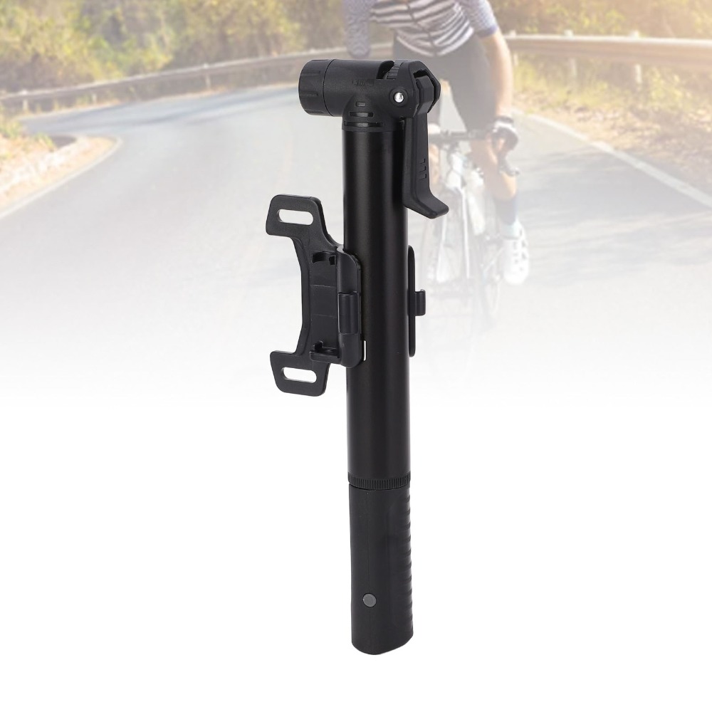 ポータブル自転車ポンプ アルミ合金製、プラスチック製ブラック - Bike Pump Frame Mount のレビューと価格