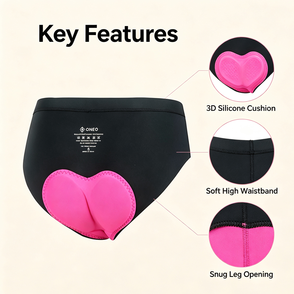 女性用4Dパッド入りサイクリング用インナー – 通気性に優れ - Cycling Shorts For Commute のレビューと価格