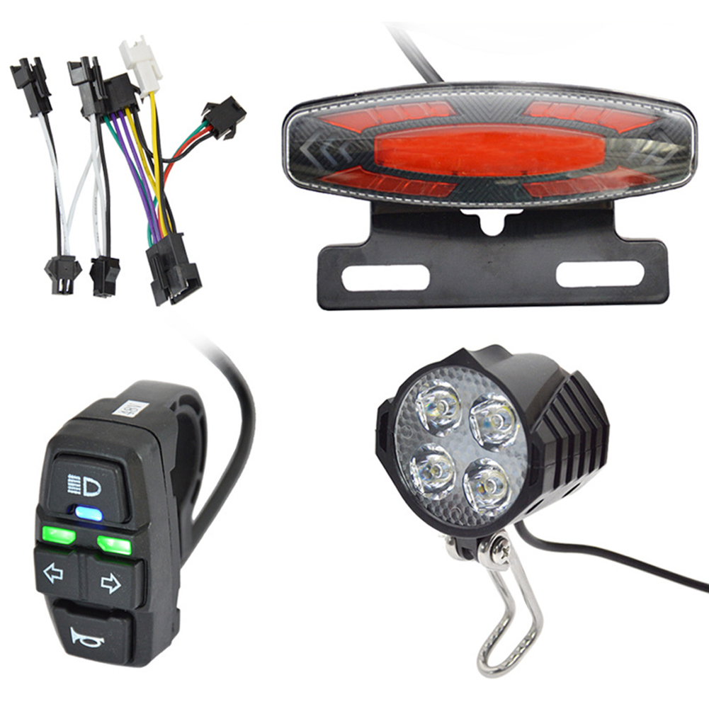 電動自転車フロントブレーキリアライト 24V 48V バイク - Bike Light Front Rear のレビューと価格