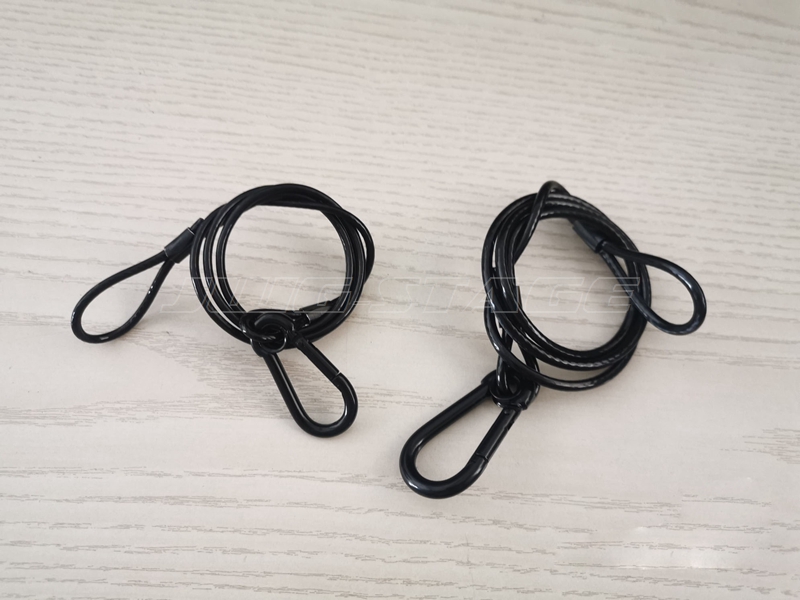 10 ピース/ロット黒 3 ミリメートル * 70 センチメ - Cable Lock Flexible のレビューと価格