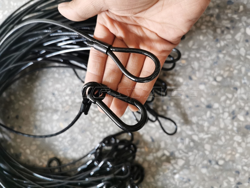 10 ピース/ロット黒 3 ミリメートル * 70 センチメ - Cable Lock Flexible のレビューと価格