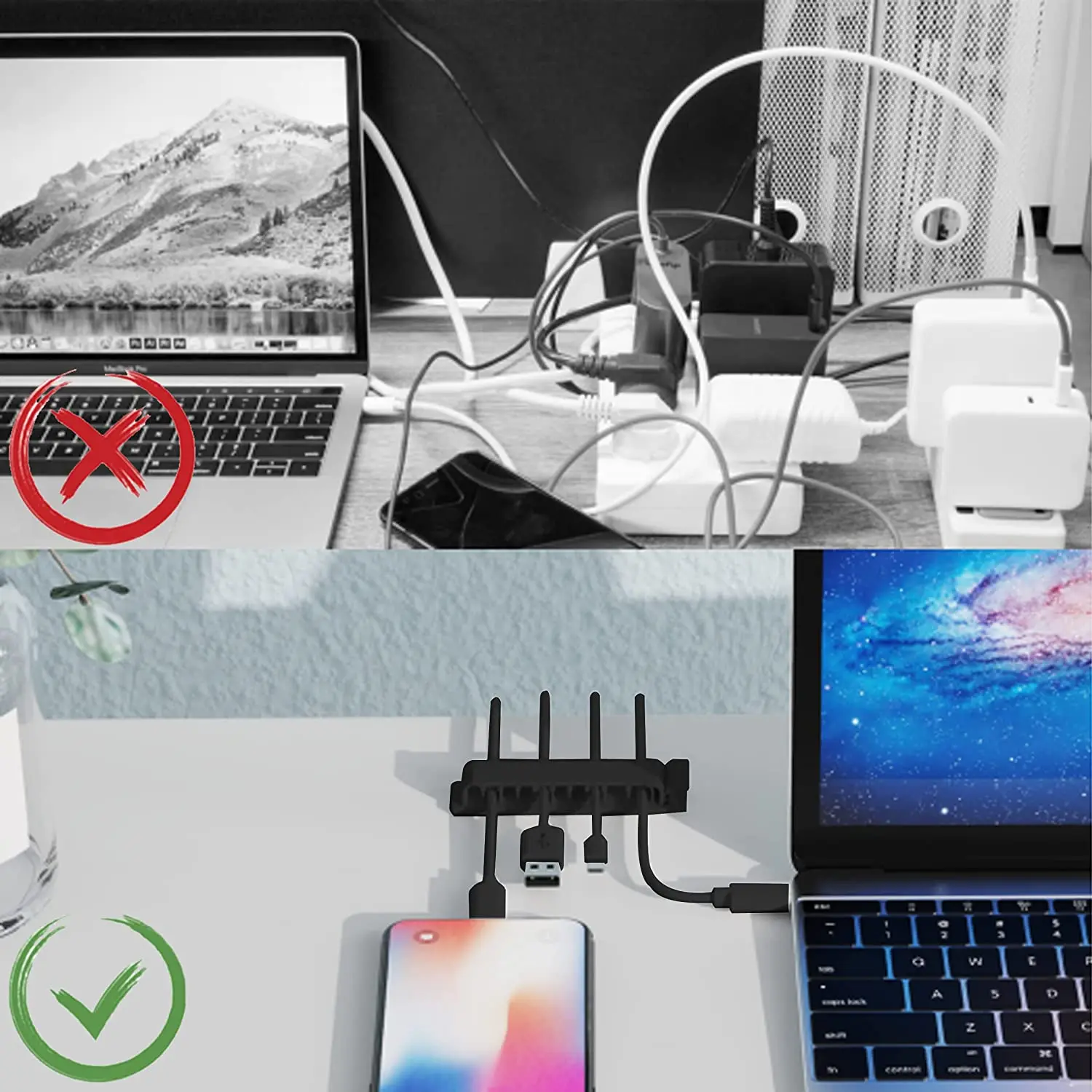 ケーブルオーガナイザー、コードマネジメント、ワイヤーホルダー - Cable Lock Flexible のレビューと価格