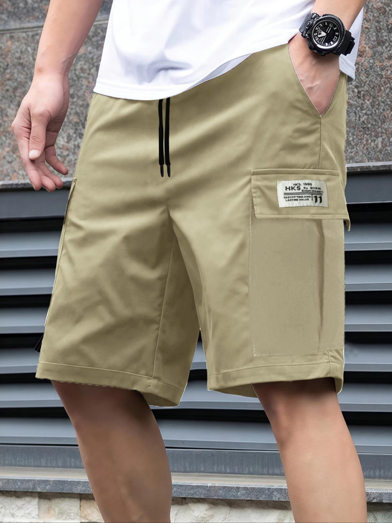 メンズ無地カジュアルスポーツショーツ、肌に優しい生地、吸湿性 - Cycling Shorts For Commute のレビューと価格